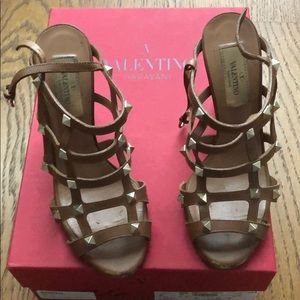 Valentino rock stud cage heels